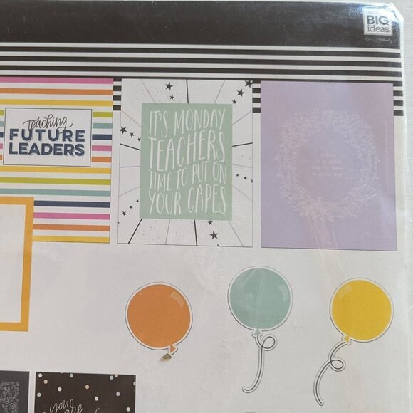 NWT Happy Planner Teacher 'Change the World' 41pc Wall Art Kit Classroom School - Picture 8 of 10
